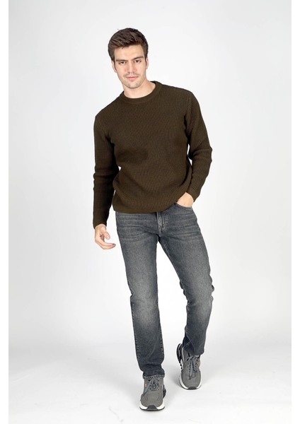 Erkek Robb O Yaka Triko Kazak 241054 Haki fiyatları