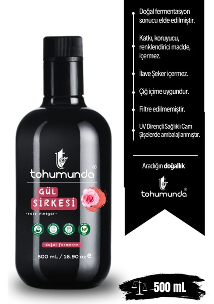 Gül Sirkesi / Rose Vinegar [500 Ml] (KATKISIZ, İÇİLEBİLİR, DOĞAL FERMANTASYON) modelleri