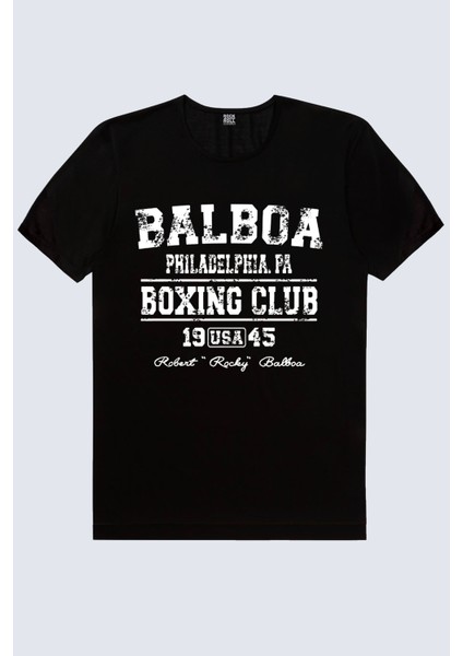 Rocky Balboa Club Siyah Erkek Tshirt fiyatları