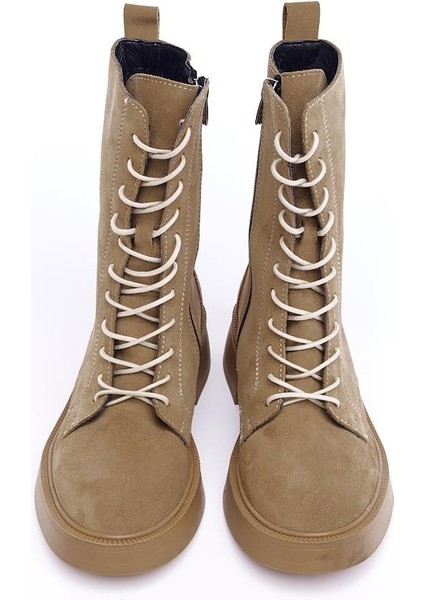 Hakiki Deri Fermuarlı Kadın Uzun Bot modelleri