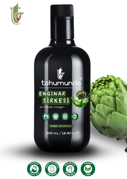 Enginar Sirkesi / Artichoke Vinegar [500 Ml] (KATKISIZ, İÇİLEBİLİR, DOĞAL FERMANTASYON)