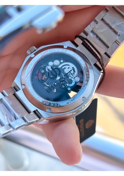 Otomatik ve Kurmalı Kasa ve Kordon Çelik 5 Atm Su Geçirmez Erkek Kol Saati EBG.10642.X3 fırsatları