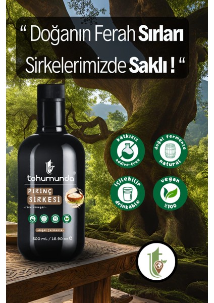 Pirinç Sirkesi [500 Ml] (Katkısız, Doğal Fermente Canlı Sirke) fiyatları