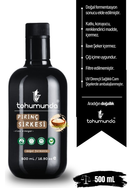 Pirinç Sirkesi [500 Ml] (Katkısız, Doğal Fermente Canlı Sirke) modelleri