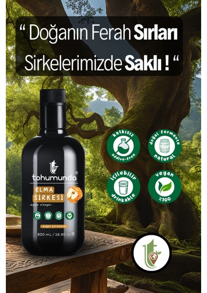 Elma Sirkesi / Apple Vinegar [500 Ml] (Katkısız, İçilebilir, Doğal Fermantasyon) fiyatları