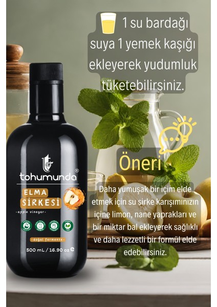 Elma Sirkesi / Apple Vinegar [500 Ml] (Katkısız, İçilebilir, Doğal Fermantasyon) fırsatları