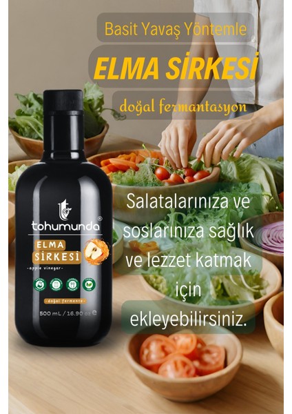 Elma Sirkesi / Apple Vinegar [500 Ml] (Katkısız, İçilebilir, Doğal Fermantasyon) indirimleri