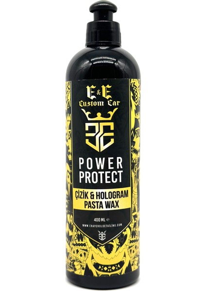 E&e Custom Car Power Protect Çizik ve Hologram Pasta Wax 400 ml
