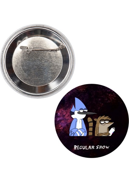 Regular Show Rozet Yuvarlak Broş Çanta Pano Yaka