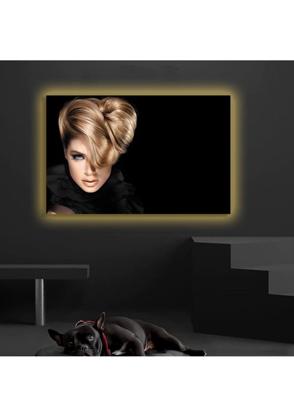 LED Işıklı Kanvas Tablo, 3D Dekoratif Baskılı Tablo Yapay Zeka Destekli Modern Tasarımlar 122