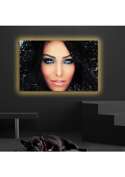 LED Işıklı Kanvas Tablo, 3D Dekoratif Baskılı Tablo Yapay Zeka Destekli Modern Tasarımlar 50