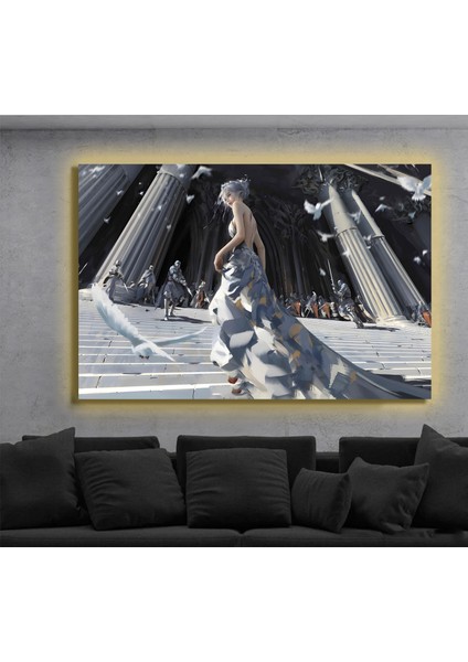 LED Işıklı Kanvas Tablo, 3D Dekoratif Baskılı Tablo Yapay Zeka Destekli Modern Tasarımlar 180