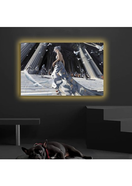 LED Işıklı Kanvas Tablo, 3D Dekoratif Baskılı Tablo Yapay Zeka Destekli Modern Tasarımlar 180