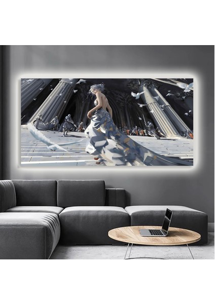 LED Işıklı Kanvas Tablo, 3D Dekoratif Baskılı Tablo Yapay Zeka Destekli Modern Tasarımlar 180