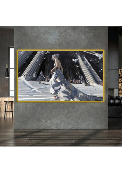 LED Işıklı Kanvas Tablo, 3D Dekoratif Baskılı Tablo Yapay Zeka Destekli Modern Tasarımlar 180