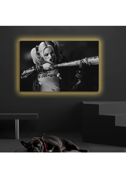 LED Işıklı Kanvas Tablo, 3D Dekoratif Baskılı Tablo Yapay Zeka Destekli Modern Tasarımlar 99