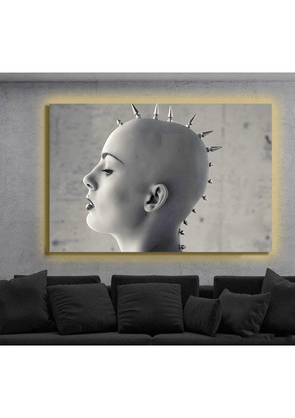 LED Işıklı Kanvas Tablo, 3D Dekoratif Baskılı Tablo Yapay Zeka Destekli Modern Tasarımlar 253