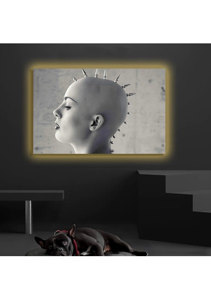LED Işıklı Kanvas Tablo, 3D Dekoratif Baskılı Tablo Yapay Zeka Destekli Modern Tasarımlar 253