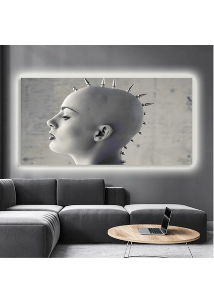 LED Işıklı Kanvas Tablo, 3D Dekoratif Baskılı Tablo Yapay Zeka Destekli Modern Tasarımlar 253