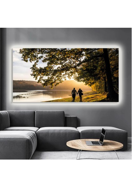 LED Işıklı Kanvas Tablo, 3D Dekoratif Baskılı Tablo Yapay Zeka Destekli Modern Tasarımlar 372