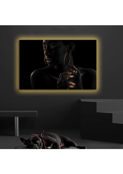 LED Işıklı Kanvas Tablo, 3D Dekoratif Baskılı Tablo Yapay Zeka Destekli Modern Tasarımlar 478