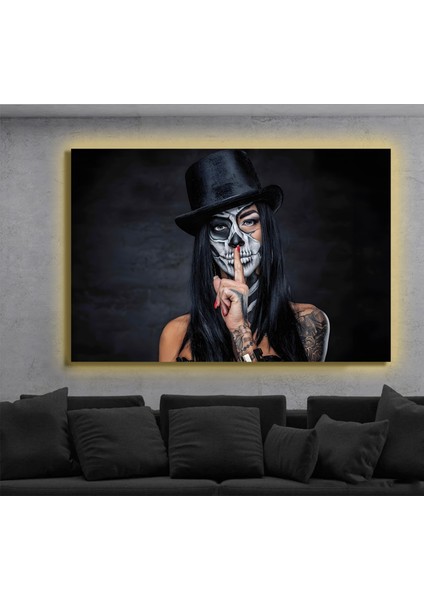LED Işıklı Kanvas Tablo, 3D Dekoratif Baskılı Tablo Yapay Zeka Destekli Modern Tasarımlar 54
