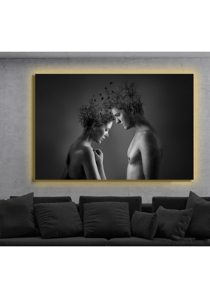 LED Işıklı Kanvas Tablo, 3D Dekoratif Baskılı Tablo Yapay Zeka Destekli Modern Tasarımlar 29