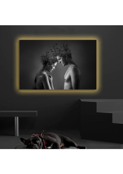 LED Işıklı Kanvas Tablo, 3D Dekoratif Baskılı Tablo Yapay Zeka Destekli Modern Tasarımlar 29