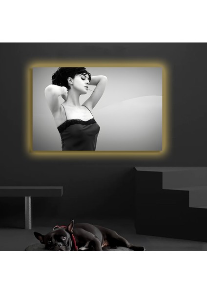 LED Işıklı Kanvas Tablo, 3D Dekoratif Baskılı Tablo Yapay Zeka Destekli Modern Tasarımlar 185