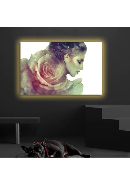 LED Işıklı Kanvas Tablo, 3D Dekoratif Baskılı Tablo Yapay Zeka Destekli Modern Tasarımlar 12