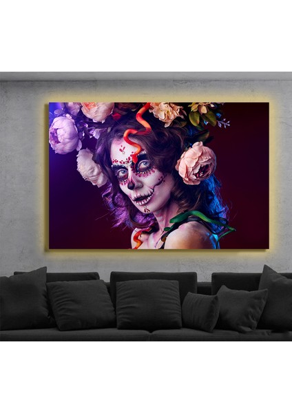 LED Işıklı Kanvas Tablo, 3D Dekoratif Baskılı Tablo Yapay Zeka Destekli Modern Tasarımlar 19