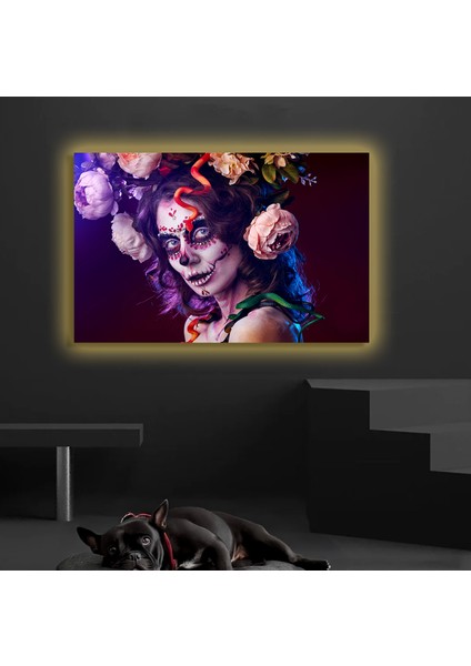 LED Işıklı Kanvas Tablo, 3D Dekoratif Baskılı Tablo Yapay Zeka Destekli Modern Tasarımlar 19