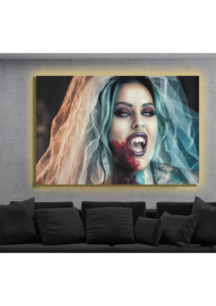 LED Işıklı Kanvas Tablo, 3D Dekoratif Baskılı Tablo Yapay Zeka Destekli Modern Tasarımlar 284