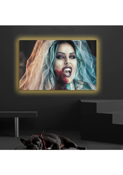 LED Işıklı Kanvas Tablo, 3D Dekoratif Baskılı Tablo Yapay Zeka Destekli Modern Tasarımlar 284