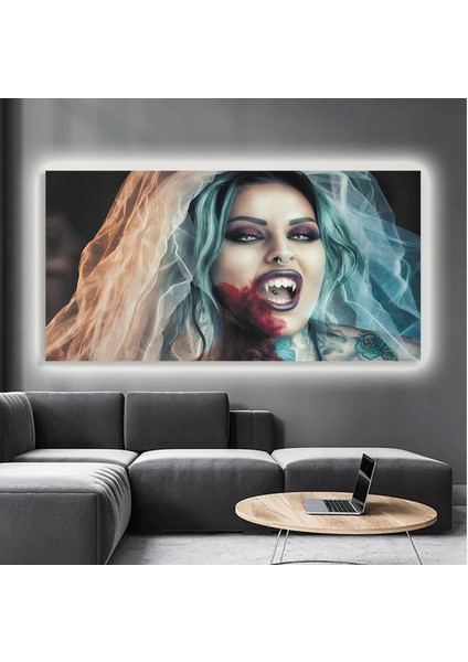 LED Işıklı Kanvas Tablo, 3D Dekoratif Baskılı Tablo Yapay Zeka Destekli Modern Tasarımlar 284