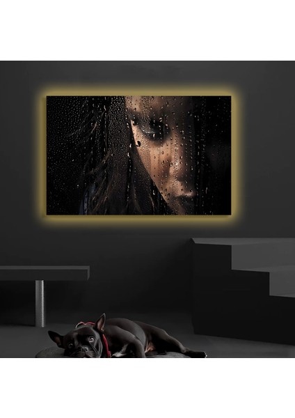 LED Işıklı Kanvas Tablo, 3D Dekoratif Baskılı Tablo Yapay Zeka Destekli Modern Tasarımlar 292