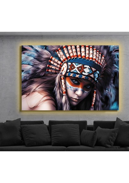 LED Işıklı Kanvas Tablo, 3D Dekoratif Baskılı Tablo Yapay Zeka Destekli Modern Tasarımlar 448