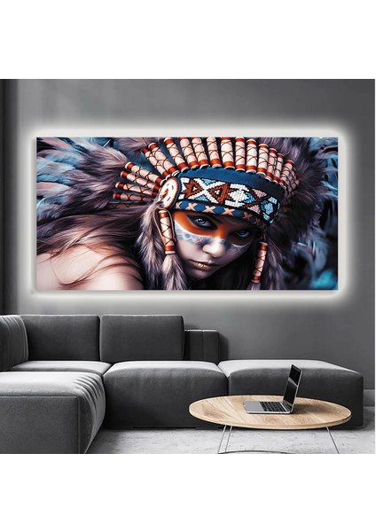 LED Işıklı Kanvas Tablo, 3D Dekoratif Baskılı Tablo Yapay Zeka Destekli Modern Tasarımlar 448