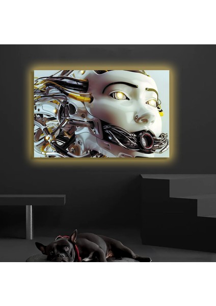 LED Işıklı Kanvas Tablo, 3D Dekoratif Baskılı Tablo Yapay Zeka Destekli Modern Tasarımlar 156