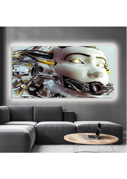 LED Işıklı Kanvas Tablo, 3D Dekoratif Baskılı Tablo Yapay Zeka Destekli Modern Tasarımlar 156