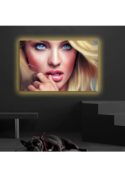 LED Işıklı Kanvas Tablo, 3D Dekoratif Baskılı Tablo Yapay Zeka Destekli Modern Tasarımlar 202