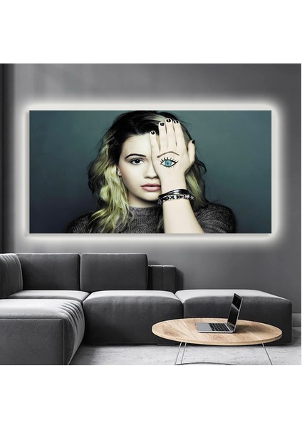 LED Işıklı Kanvas Tablo, 3D Dekoratif Baskılı Tablo Yapay Zeka Destekli Modern Tasarımlar 78