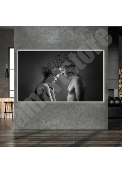 LED Işıklı Kanvas Tablo, 3D Dekoratif Baskılı Tablo Yapay Zeka Destekli Modern Tasarımlar 29