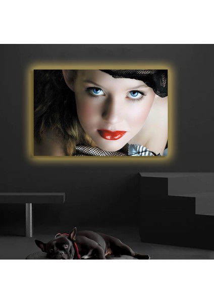 LED Işıklı Kanvas Tablo, 3D Dekoratif Baskılı Tablo Yapay Zeka Destekli Modern Tasarımlar 469