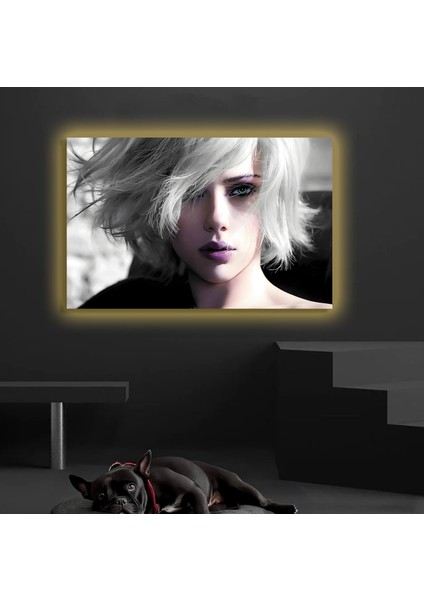 LED Işıklı Kanvas Tablo, 3D Dekoratif Baskılı Tablo Yapay Zeka Destekli Modern Tasarımlar 80