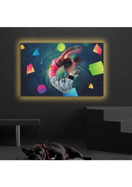 LED Işıklı Kanvas Tablo, 3D Dekoratif Baskılı Tablo Yapay Zeka Destekli Modern Tasarımlar 216