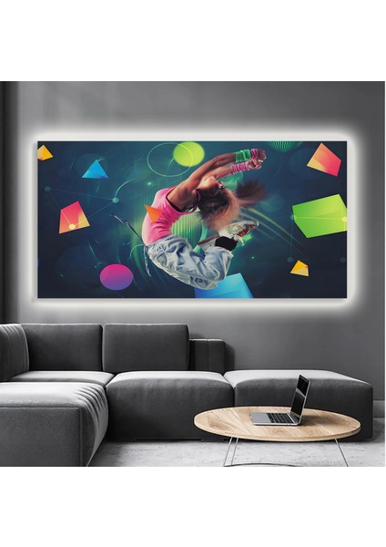 LED Işıklı Kanvas Tablo, 3D Dekoratif Baskılı Tablo Yapay Zeka Destekli Modern Tasarımlar 216