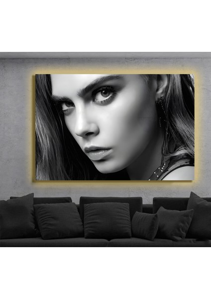 LED Işıklı Kanvas Tablo, 3D Dekoratif Baskılı Tablo Yapay Zeka Destekli Modern Tasarımlar 77