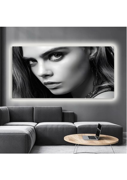 LED Işıklı Kanvas Tablo, 3D Dekoratif Baskılı Tablo Yapay Zeka Destekli Modern Tasarımlar 77
