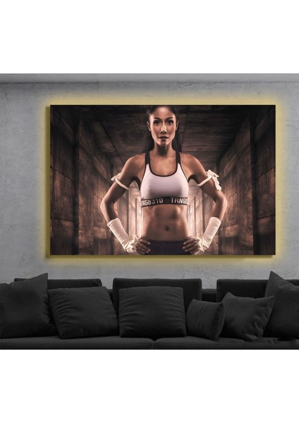 LED Işıklı Kanvas Tablo, 3D Dekoratif Baskılı Tablo Yapay Zeka Destekli Modern Tasarımlar 288